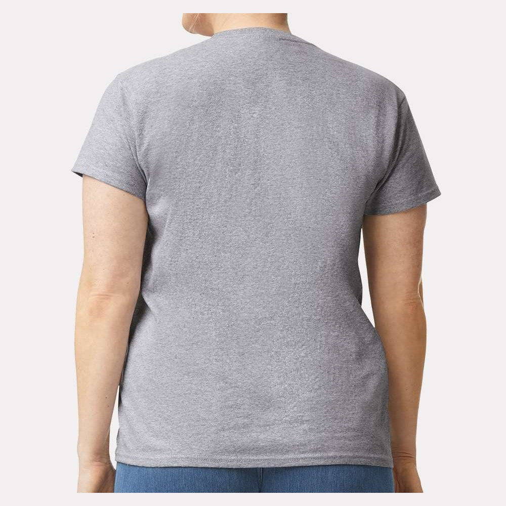Gildan Women's Ultra Cotton® T-Shirt - Sport Grey - On Model Back