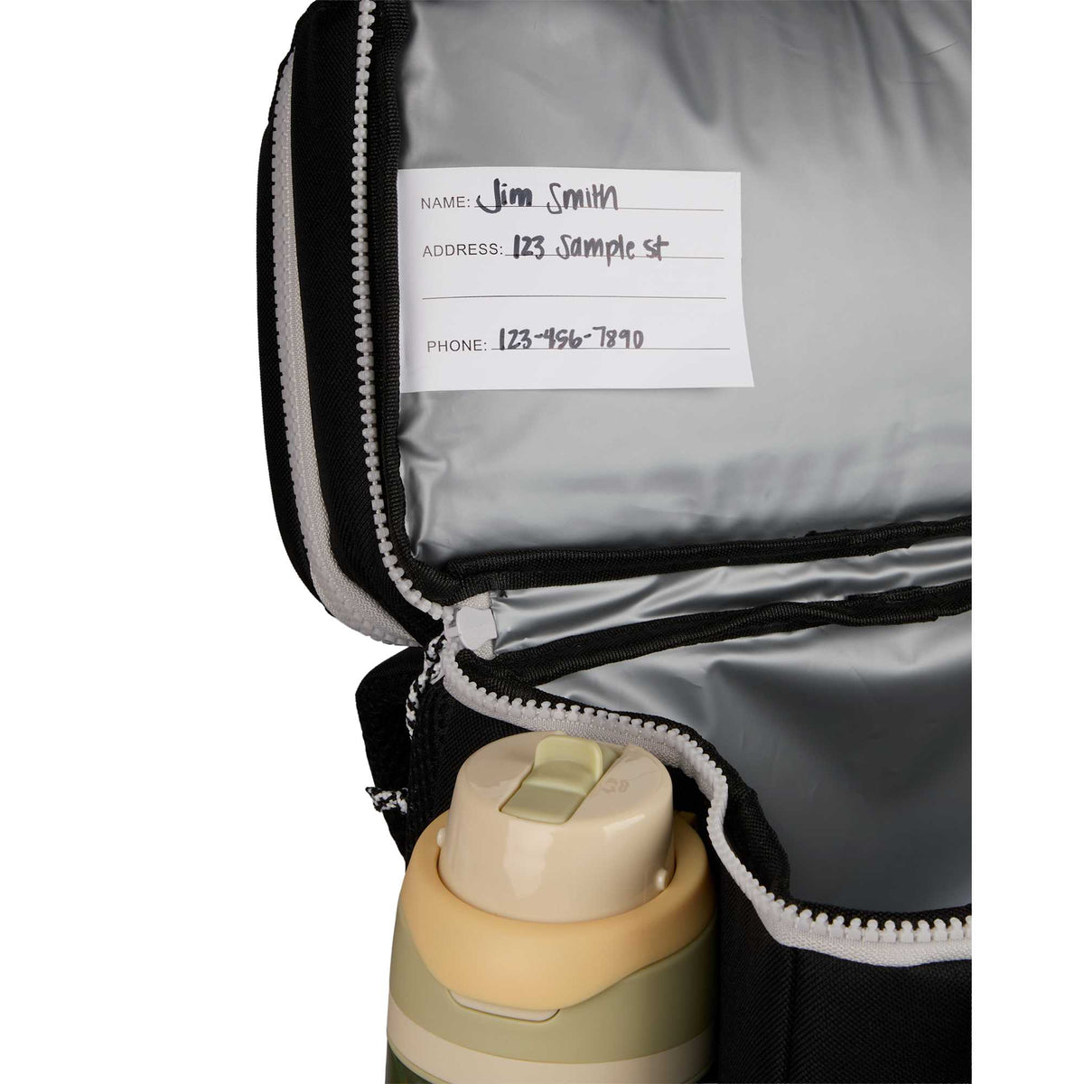 Glacial Recycled Backpack Cooler, 15 L Embroidery - Black - Detail