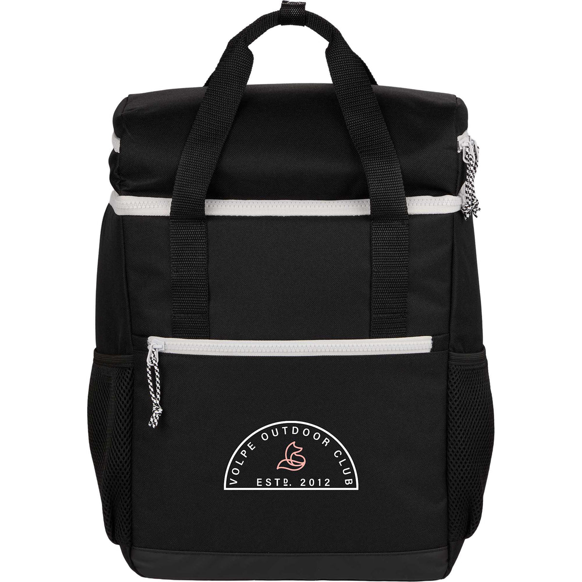 Glacial Recycled Backpack Cooler, 15 L Transfer - Black - Front