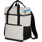 Glacial Recycled Backpack Cooler, 15 L Transfer - Cream - Left Angle