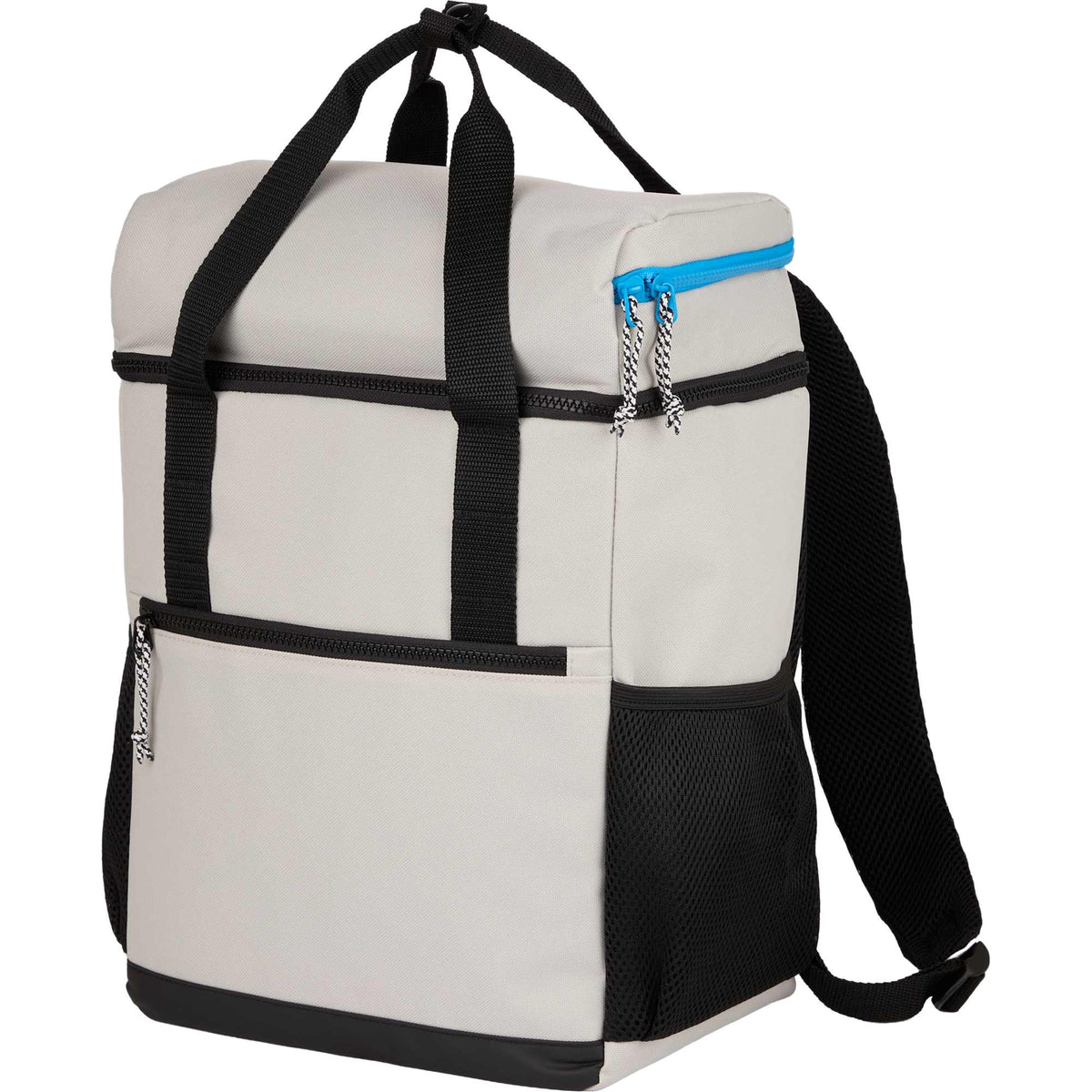 Glacial Recycled Backpack Cooler, 15 L Transfer - Cream - Left Angle