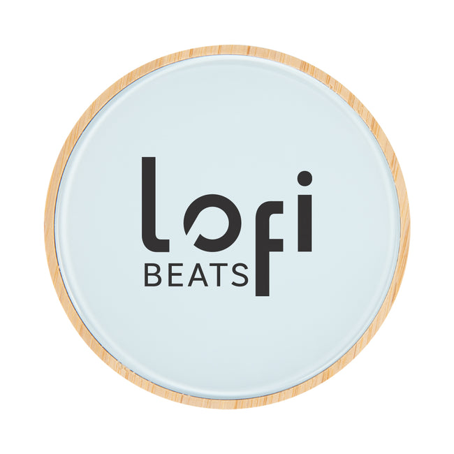 Glass and Bamboo Wireless Charger, 10W