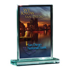 Glass Award, Medium - Jade Green - Fullcolor