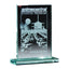 Glass Award, Medium - Jade Green - Sandblasting