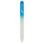 Glass Nail File in a Sleeve - Blue - Silk Screen
