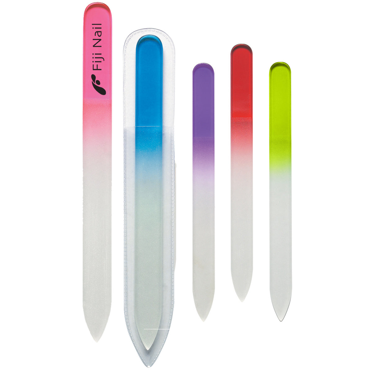 Glass Nail File in a Sleeve - Lime Green
