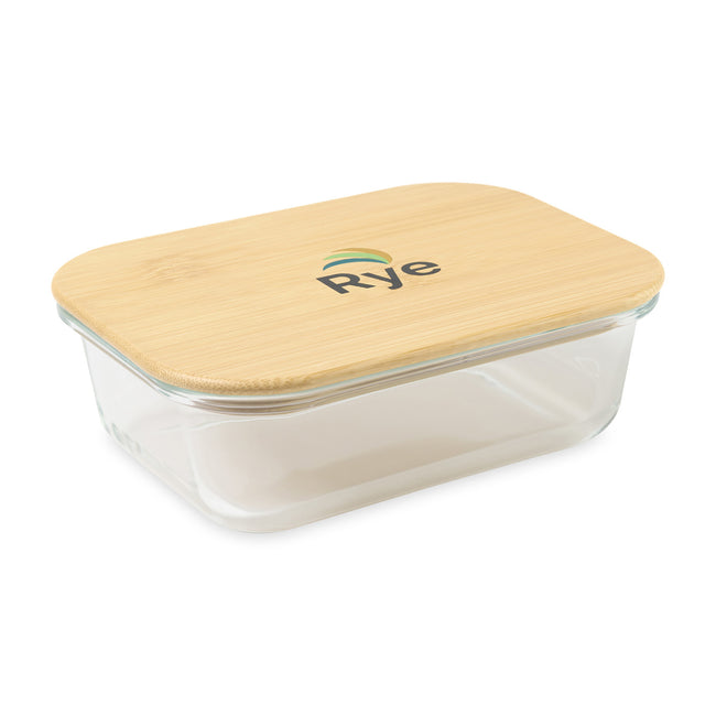 Glass Storage Container with Bamboo Lid, 2 Cups