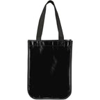 Gloss Laminated Gift Tote, 12 x 9 Inches - Black - Back