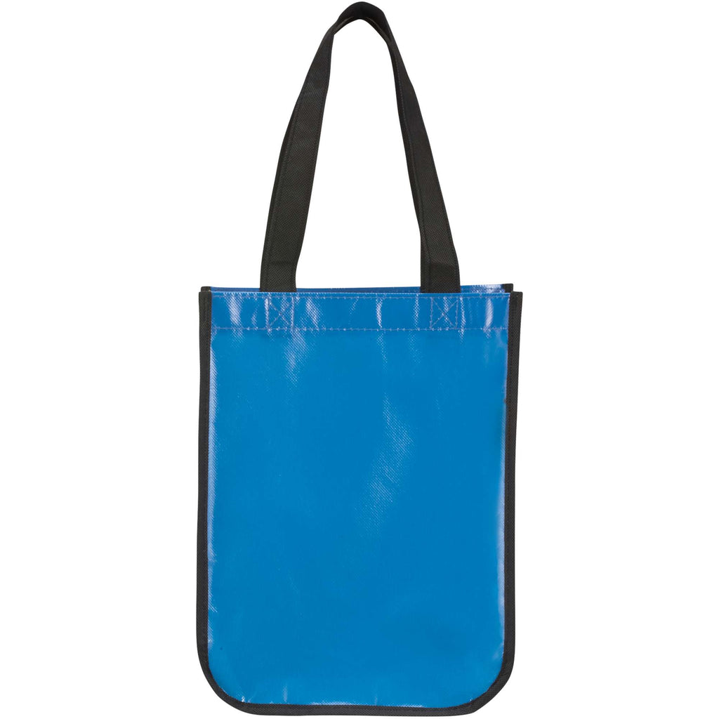 Gloss Laminated Gift Tote, 12 x 9 Inches - Process Blue - Back