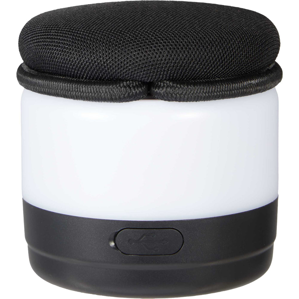 Glow Jam Fabric Party Speaker with RGB Lights - Black - Back 2