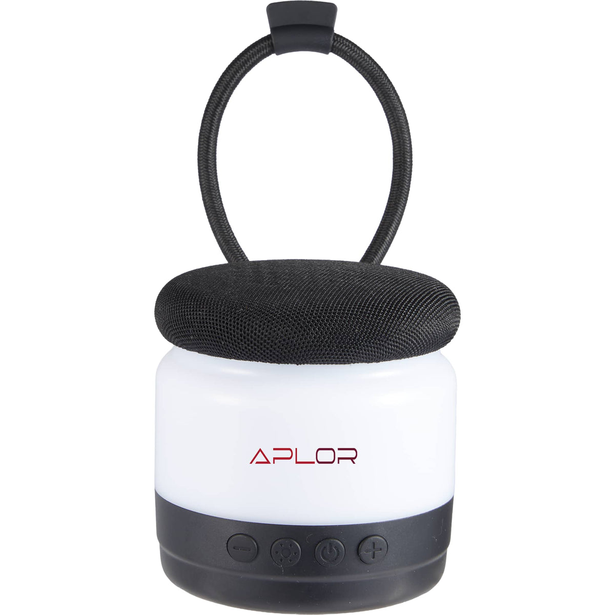Glow Jam Fabric Party Speaker with RGB Lights - Black - Front 2