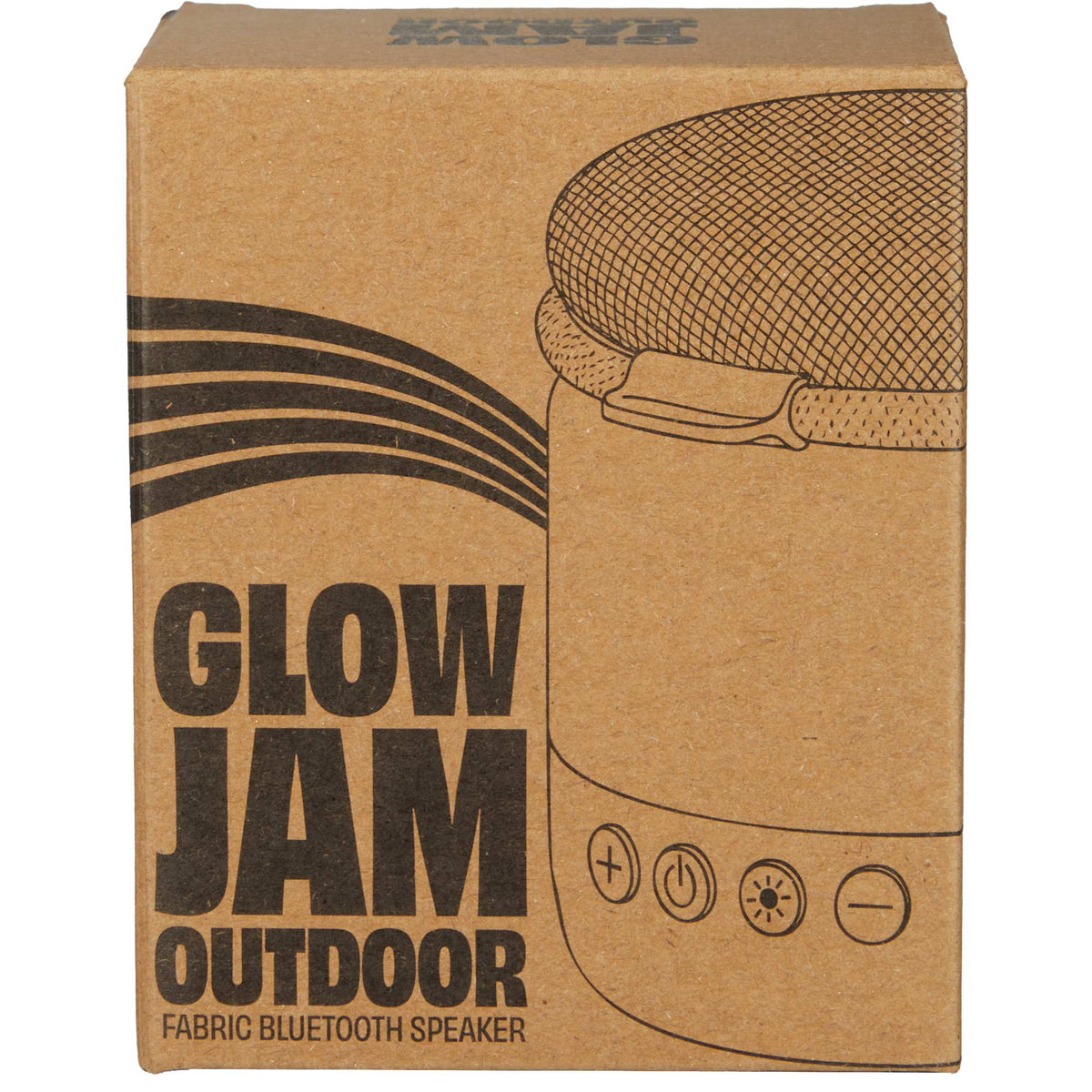 Glow Jam Fabric Party Speaker with RGB Lights - Black - Packaging 4