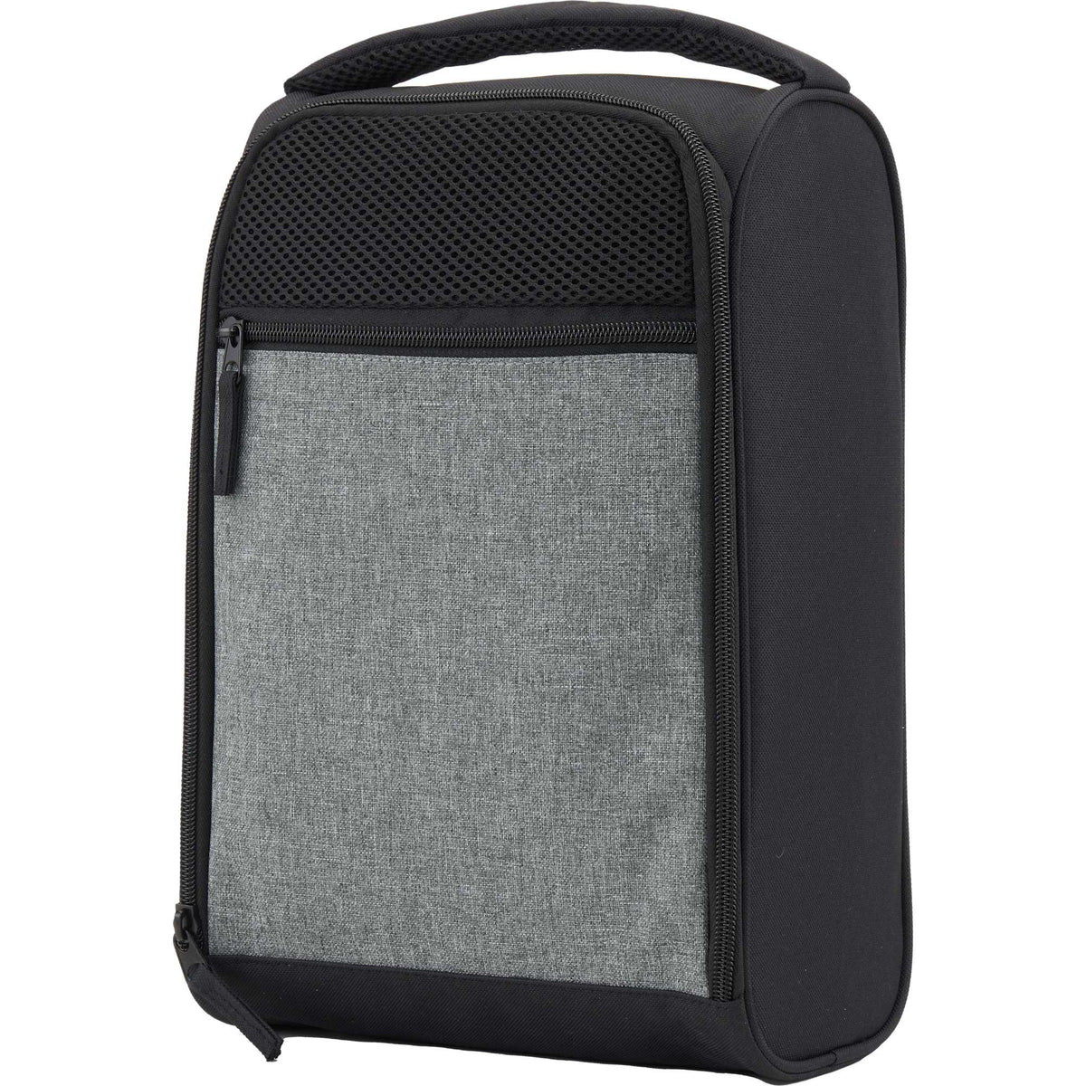 Golf and Travel Shoe Bag in Recycled Polyester Embroidery - Graphite - Left Angle 2