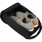 Golf and Travel Shoe Bag in Recycled Polyester Embroidery - Graphite - Propped