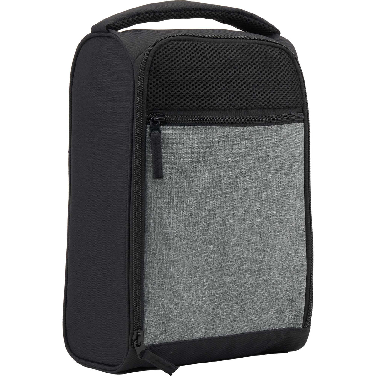 Golf and Travel Shoe Bag in Recycled Polyester Embroidery - Graphite - Right Angle 2