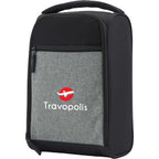 Golf and Travel Shoe Bag in Recycled Polyester Transfer - Graphite - Left Angle