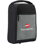 Golf and Travel Shoe Bag in Recycled Polyester Transfer - Graphite - Right Angle