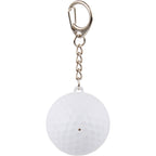 Golf Ball Lip Balm Keychain with SPF 15 - White - Back