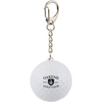 Golf Ball Lip Balm Keychain with SPF 15 - White - Front