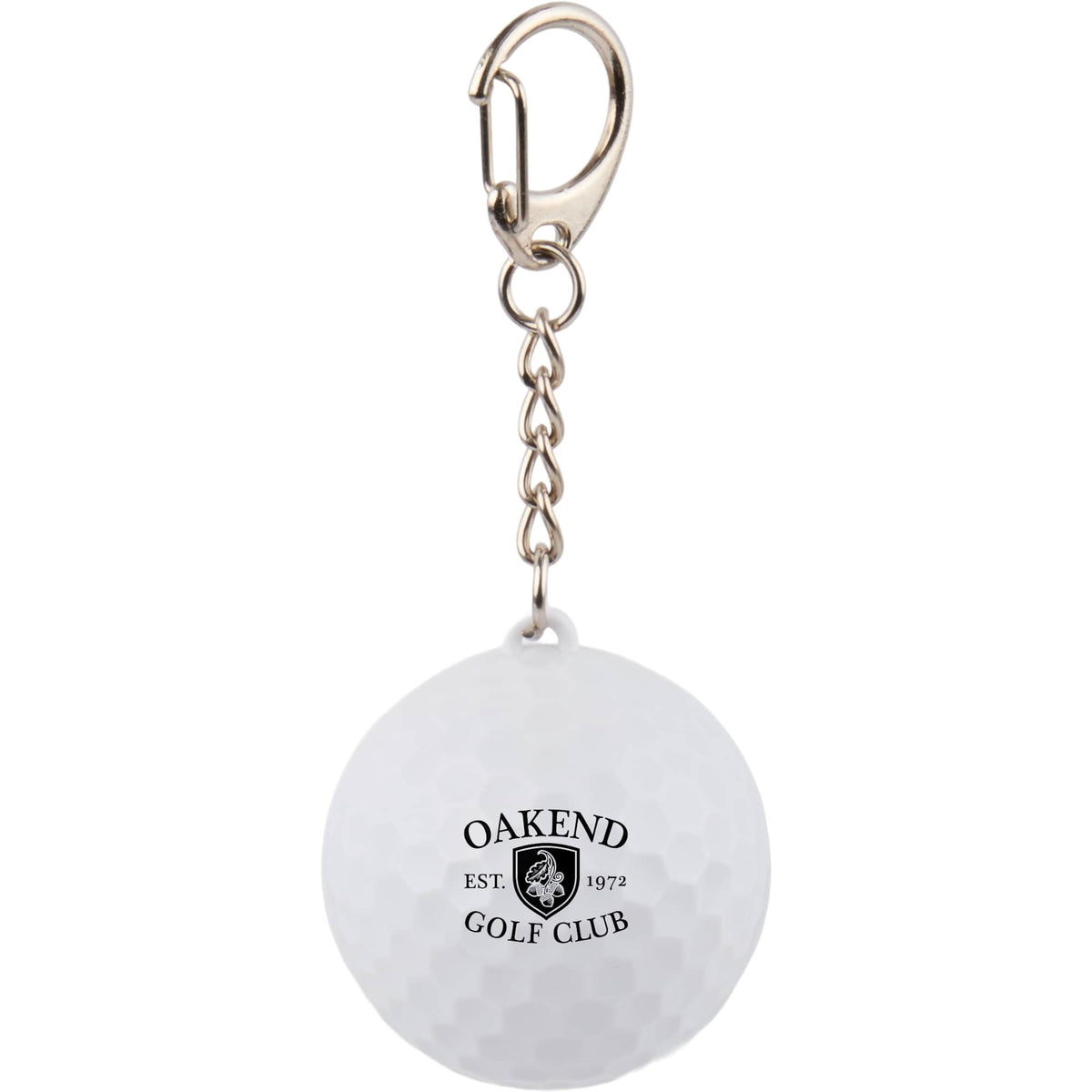 Golf Ball Lip Balm Keychain with SPF 15 - White - Front