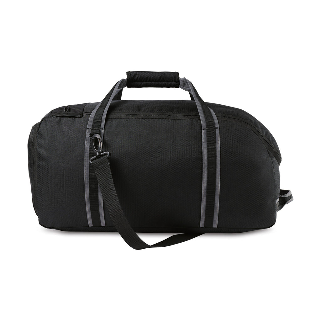 Golf Links Duffel Bag with Shoe Tunnel Transfer - Black - View 3