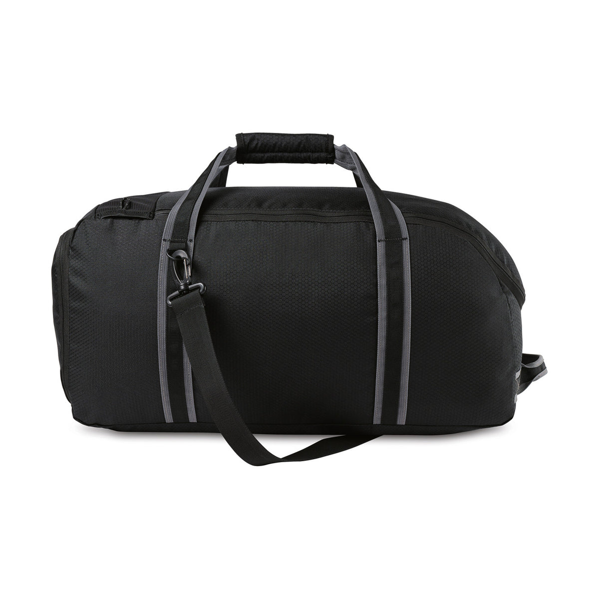 Golf Links Duffel Bag with Shoe Tunnel Transfer - Black - View 3