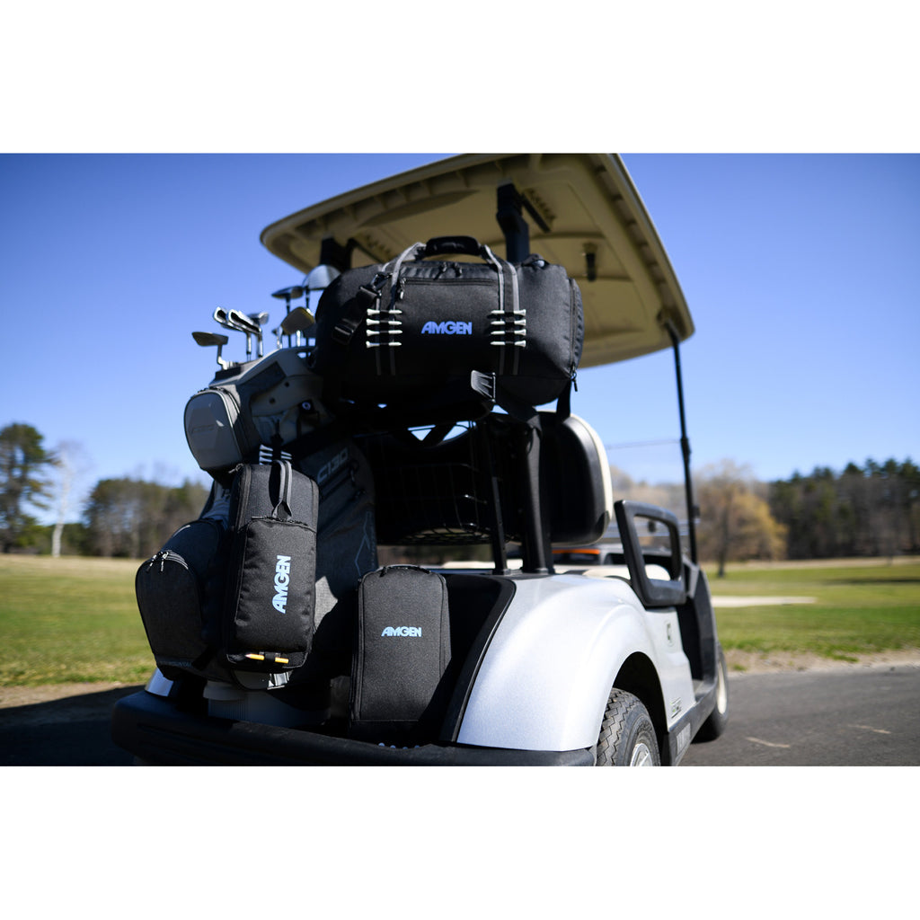 Golf Links Shoe Bag in Recycled PET Embroidery - Black - View 8
