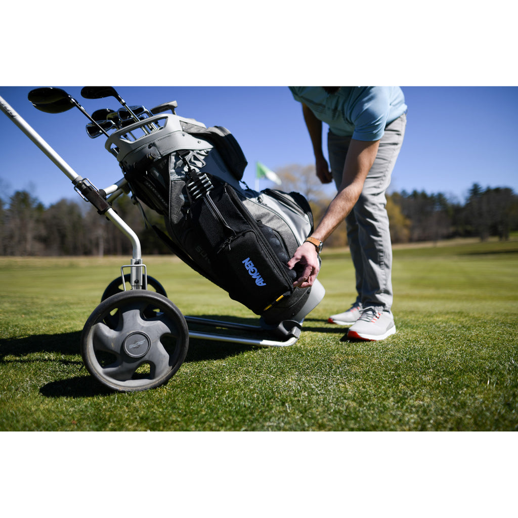 Golf Links Sling Cooler with Ball Pockets, 6 Cans Transfer - Black - View 5