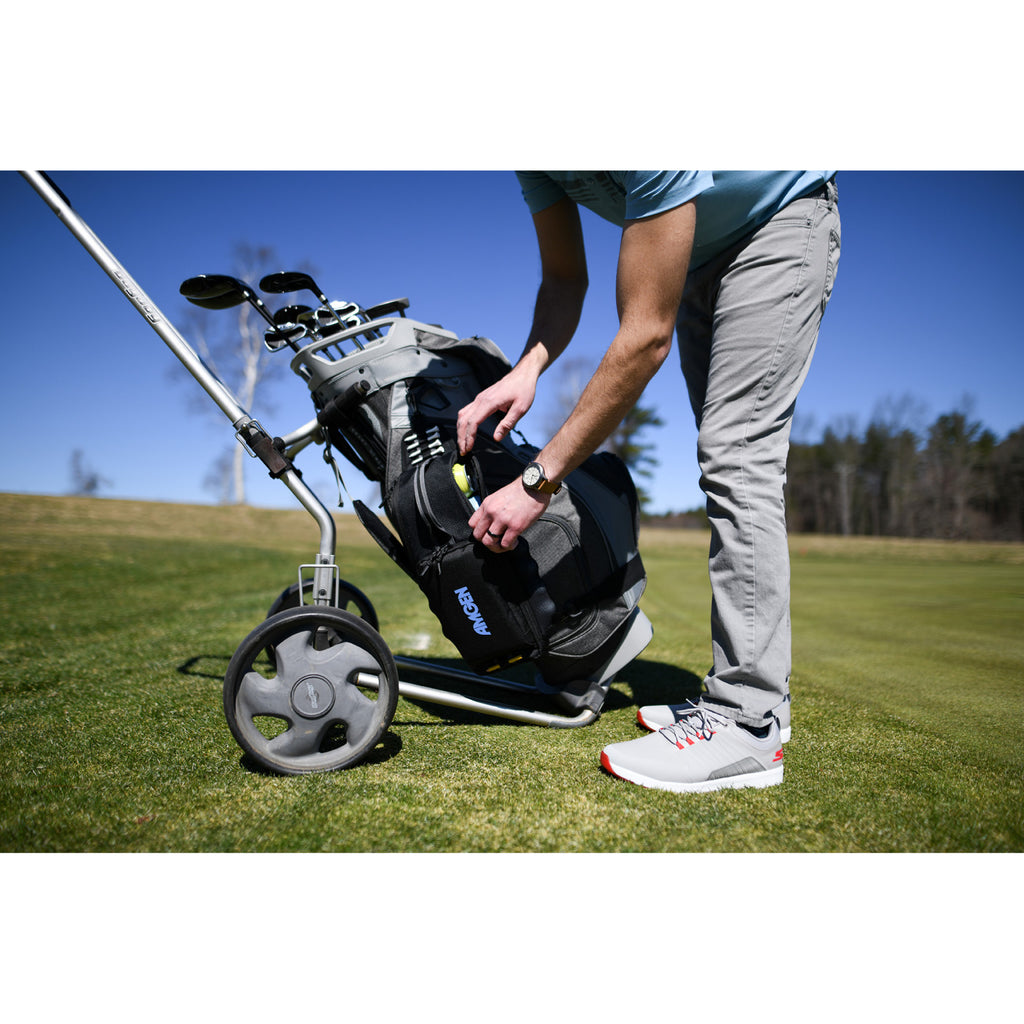 Golf Links Sling Cooler with Ball Pockets, 6 Cans Transfer - Black - View 6