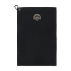 Golf Links Waffle Towel with Carabiner, 12 x 18 Inches Transfer - Black - View 1
