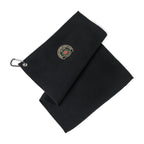 Golf Links Waffle Towel with Carabiner, 12 x 18 Inches Transfer - Black - View 2