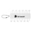 Golf Tee Set Keychain in Recycled ABS - White - Pad Print