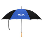 Golf Umbrella, 60 Inch Arc - Blue - Silk Screen