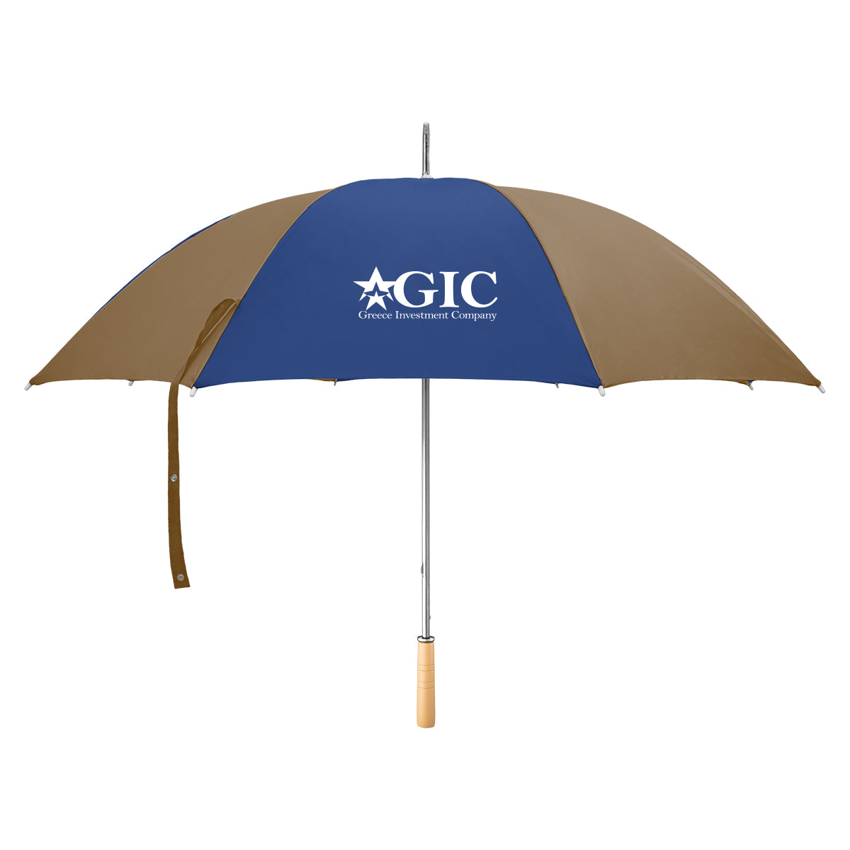 Golf Umbrella, 60 Inch Arc - Navy - Silk Screen