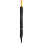 Golf Umbrella in Recycled PET with Wood Handle, 58 Inches Transfer - Black - Closed