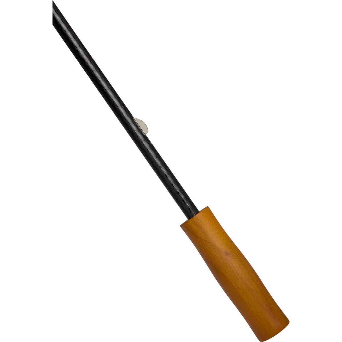 Golf Umbrella in Recycled PET with Wood Handle, 58 Inches Transfer - Black/Gray - Handle