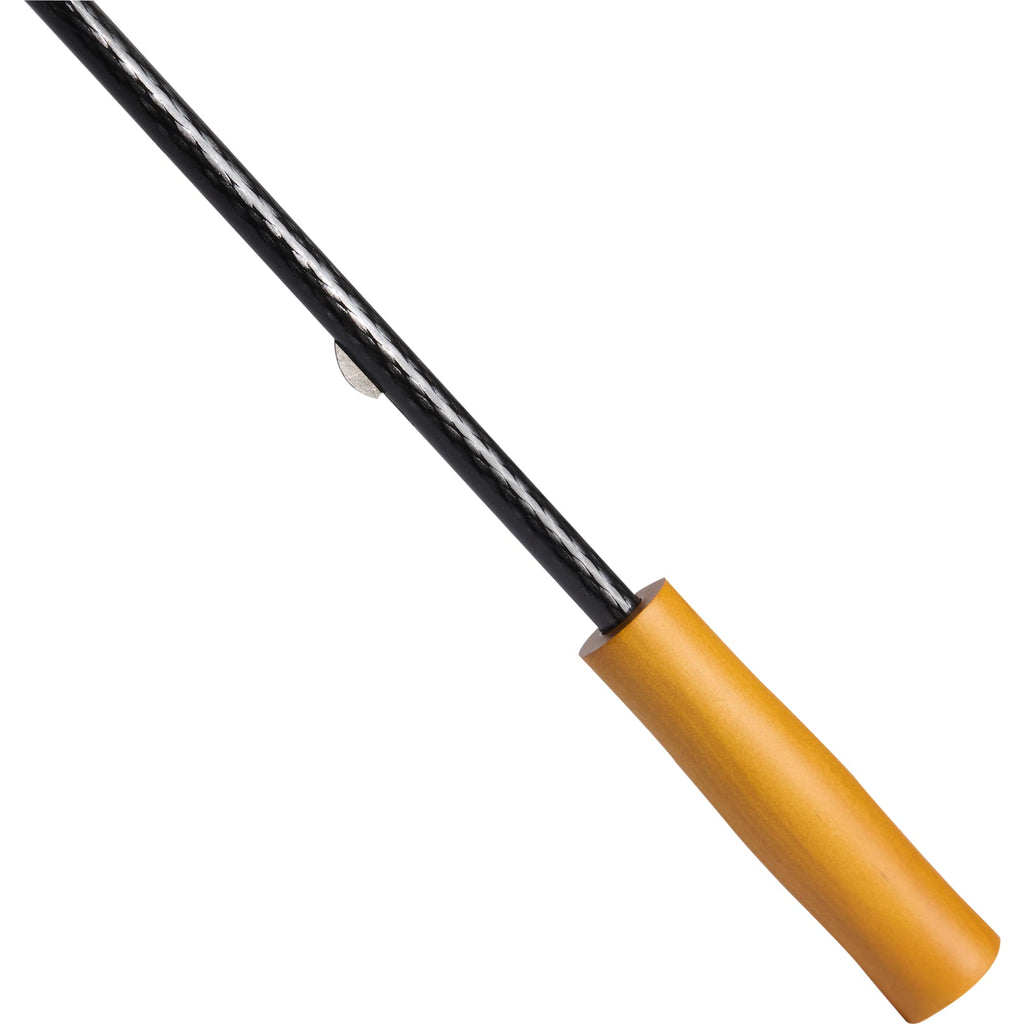 Golf Umbrella in Recycled PET with Wood Handle, 58 Inches Transfer - Black - Handle