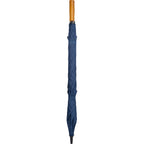Golf Umbrella in Recycled PET with Wood Handle, 58 Inches Transfer - Navy - Closed