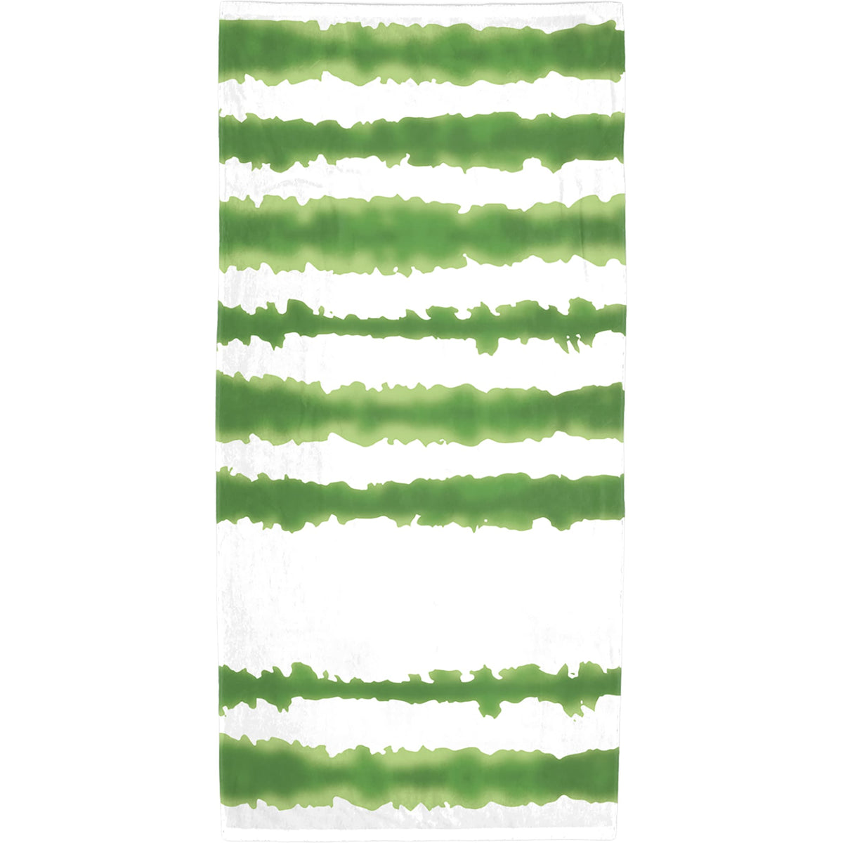 Good Vibes Cabana Stripe Beach Towel, 34 x 66 Inches - Lime - Front