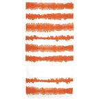 Good Vibes Cabana Stripe Beach Towel, 34 x 66 Inches - Orange - Front