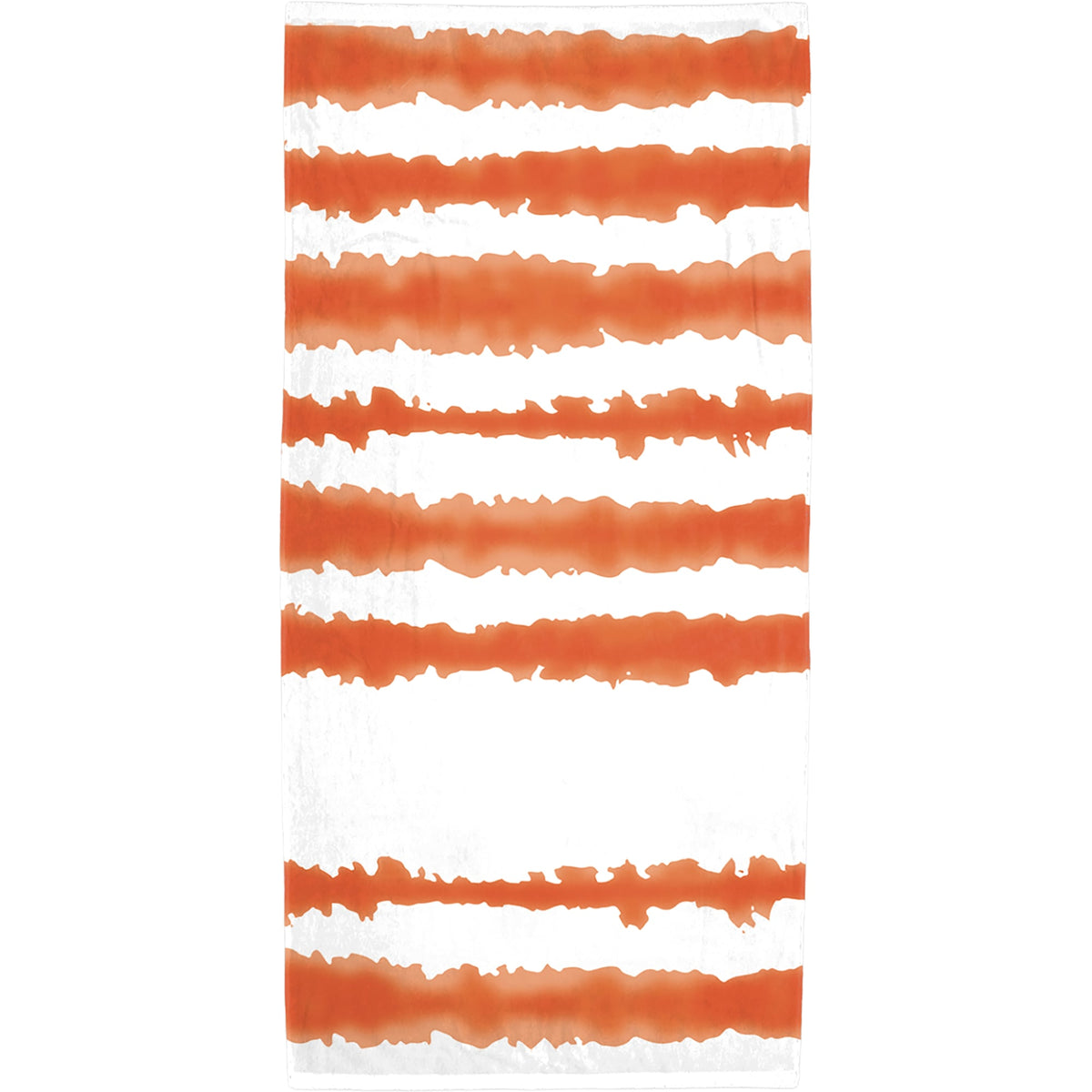 Good Vibes Cabana Stripe Beach Towel, 34 x 66 Inches - Orange - Front
