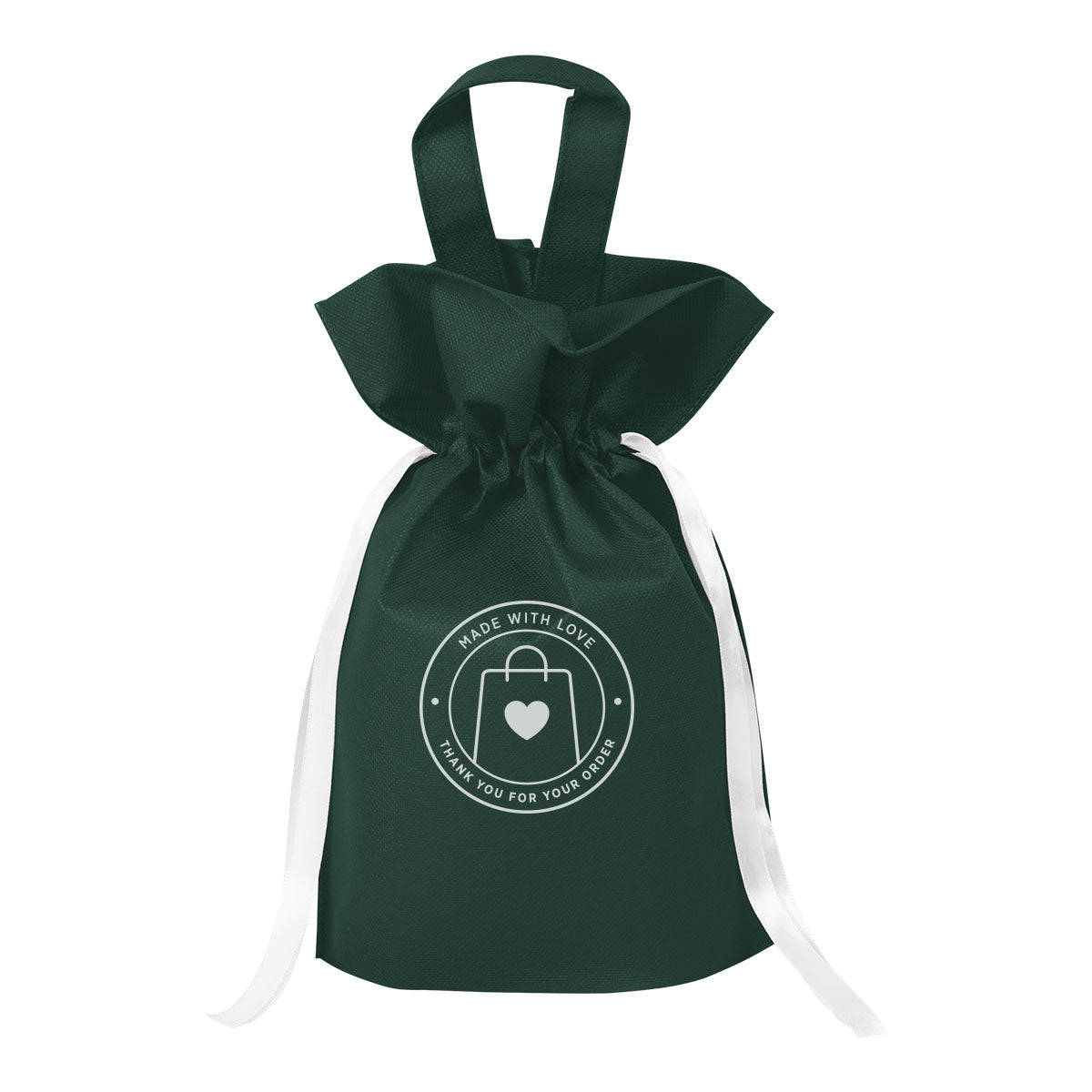 Goodie Drop Recycled Gift Sack, Non-Woven - Silk Screen