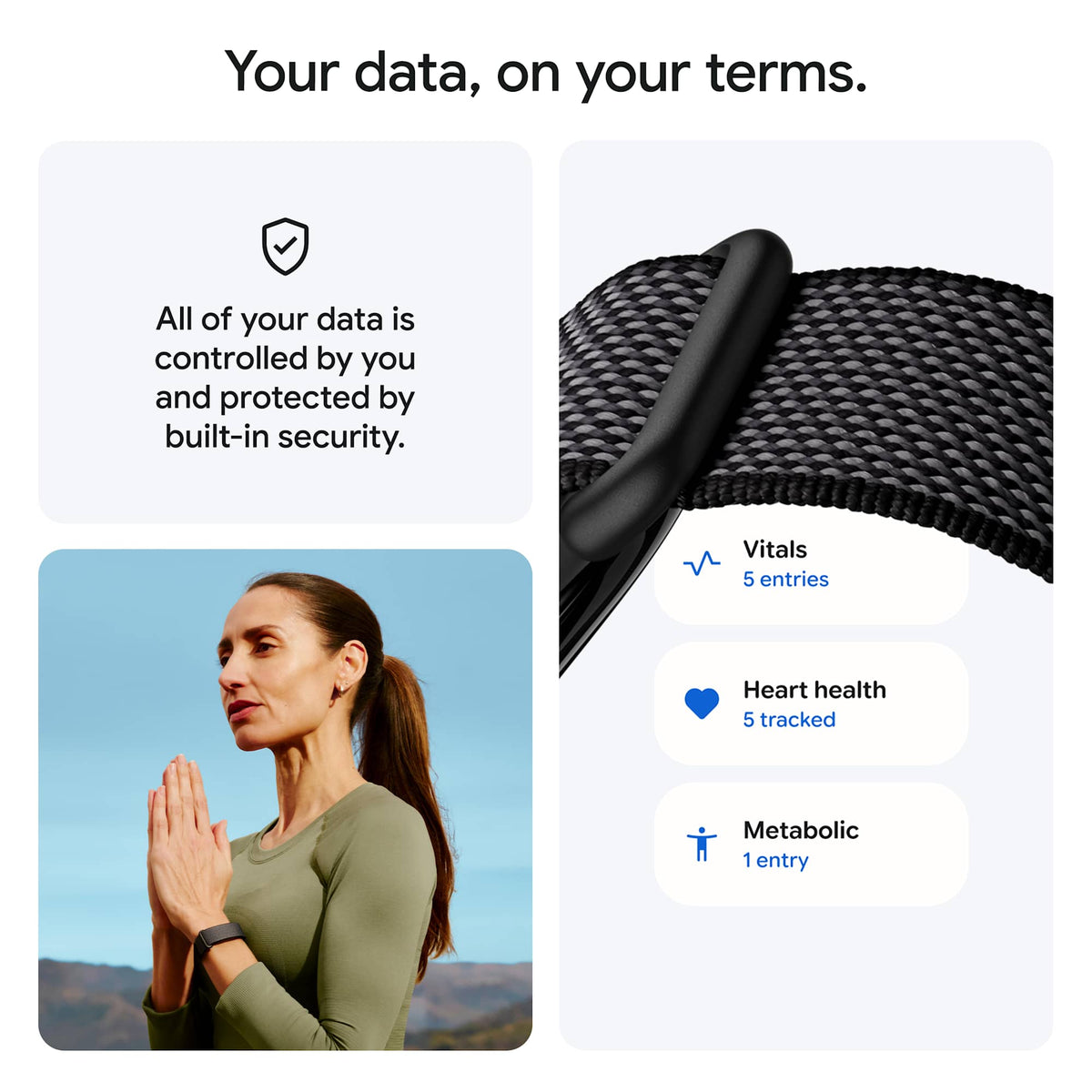 Google Fitbit Air Screenless Fitness Band Transfer - Black - Photo 7