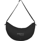 GOT BAG Large Moon Bag in Recycled Ocean Plastic, 12 L Transfer - Black - Front