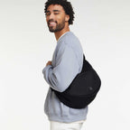 GOT BAG Large Moon Bag in Recycled Ocean Plastic, 12 L Transfer - Black - On Model 5