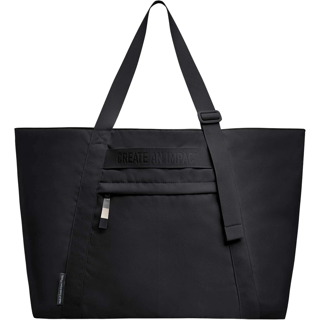 GOT BAG Large Tote in Ocean Impact Plastic, 40 L Embroidery - Black - Photo 2
