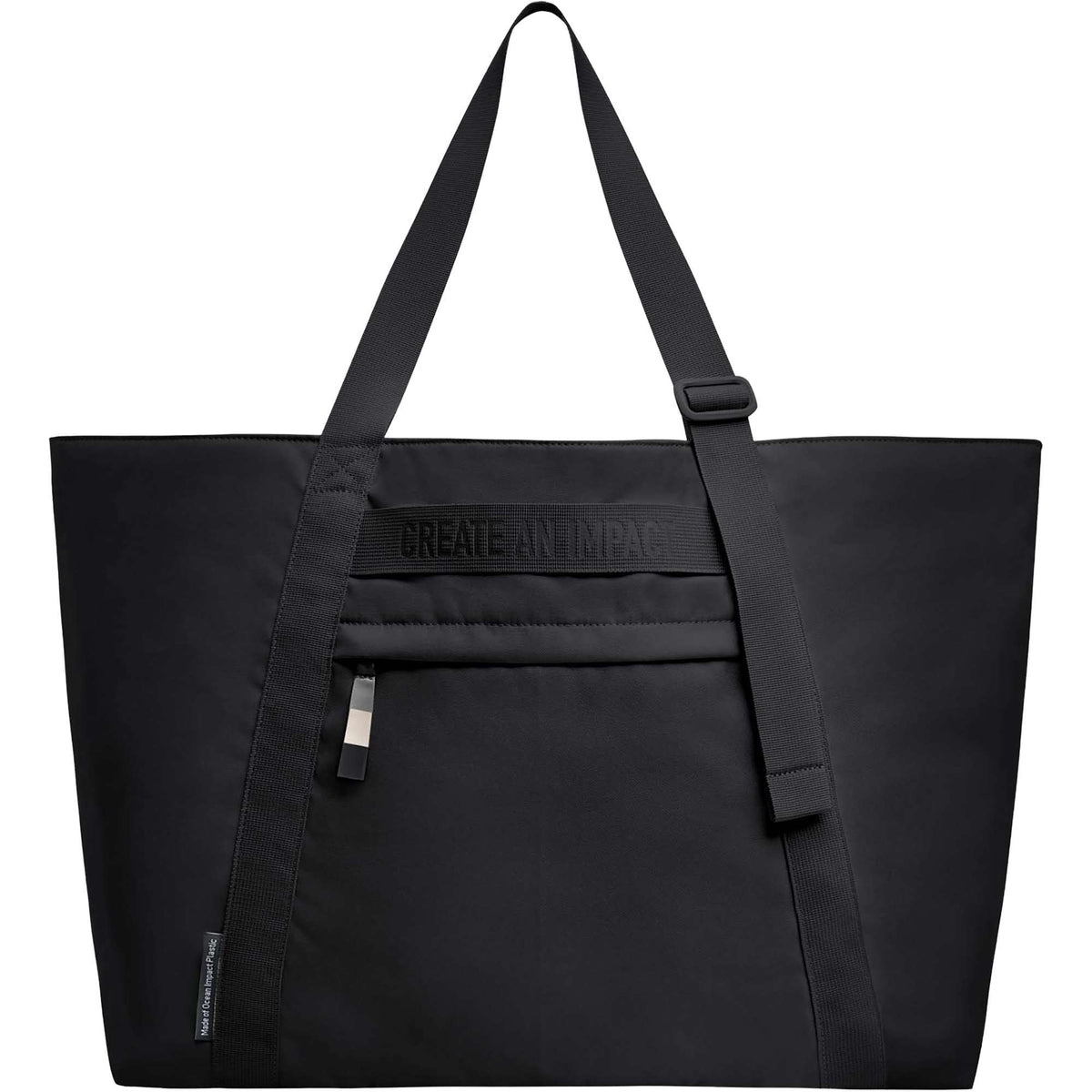 GOT BAG Large Tote in Ocean Impact Plastic, 40 L Embroidery - Black - Photo 2