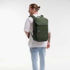 GOT BAG Pro Pack in Recycled Ocean Plastic, 25L Transfer - Algae - Front On Model 2
