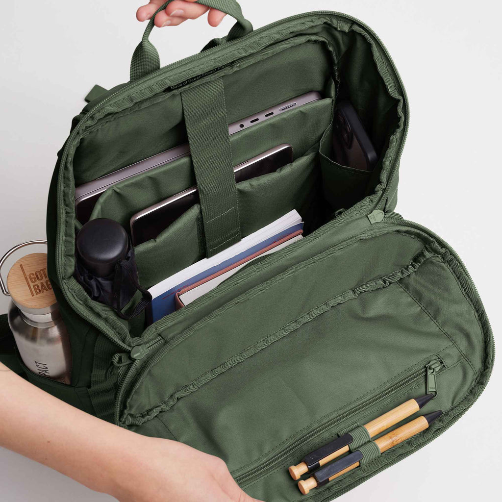 GOT BAG Pro Pack in Recycled Ocean Plastic, 25L Transfer - Algae - Photo 6