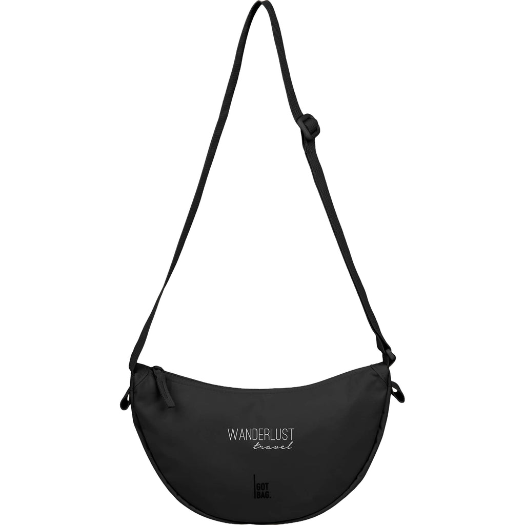 GOT BAG Small Moon Bag in Recycled Ocean Plastic, 3.5 L Transfer - Black - Front